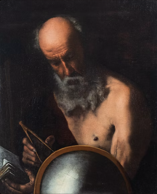 Archimedes, Oil on canvas, 75 x 61 cm  Private Collection