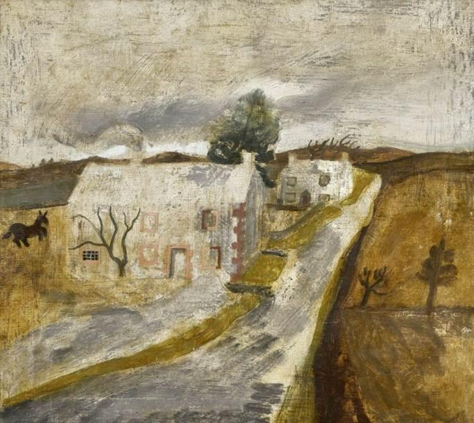 Ben Nicholson (1894-1982) Cumbrian Cottages c.1928
Oil on canvas