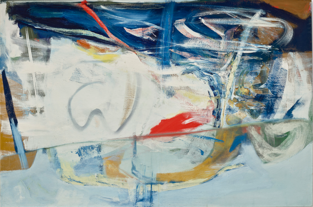 DETAILS
PETER LANYON (1918-1964)
Cloud Base
signed and dated 'Lanyon/62' (centre right), signed again, inscribed and dated again 'CLOUD/BASE/Lanyon May 62' (on the reverse)
oil on canvas
48 x 72 in. (121.9 x 182.8 cm.)
Painted in 1962