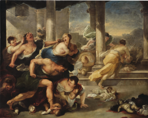 Luca Giordano, (Naples 1634–1705) The Massacre of the Innocents, oil on canvas, 166 x 208.5 cm