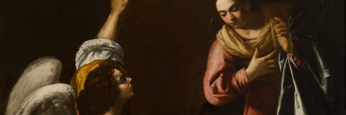 Artemisia Gentileschi. Annunciazione (detail)